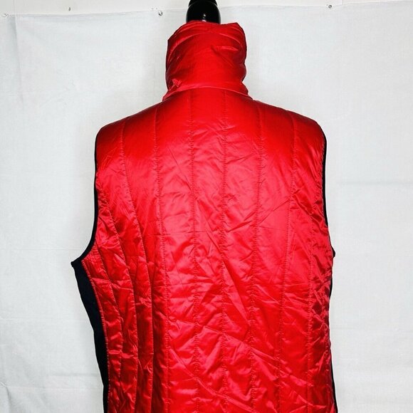 Chico’s Zenergy Whitley Puffer Vest Sz XL 16 Chicos 3 Lightweight Silky Red - Picture 8 of 9